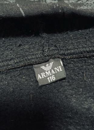 Тепла, якісна толстовка з написом «armani» 116 см3 фото