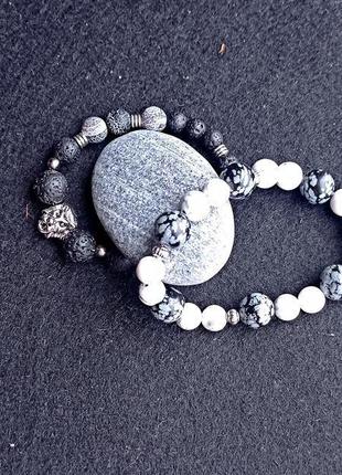 Подарок дочке на день валентина.набор для создания браслетов, ожерелья из бусин натуральных камней.3 фото