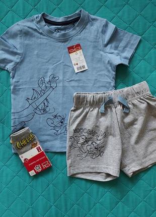 Футболка, шорти tom and jerry,том і джеррі 98-104,110-116