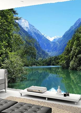 Фотошпалери "озеро в лісі" - будь-який розмір! читаємо опис!