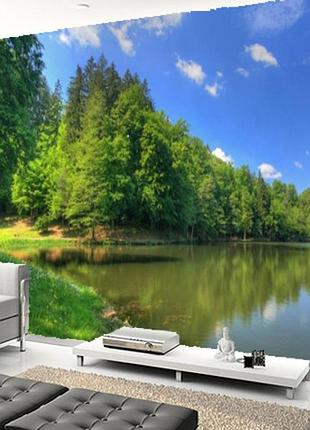 Фотошпалери "ліс і озеро" - будь-який розмір! читаємо опис!
