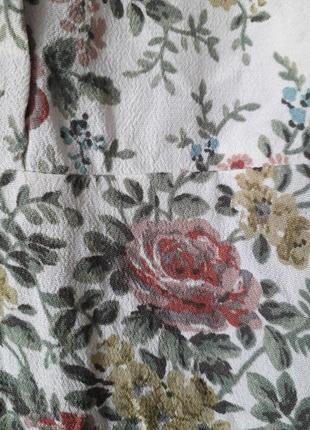 Фаворит блоггеров - длинное вискозное платье сукня zara цветочный принт розы новое5 фото