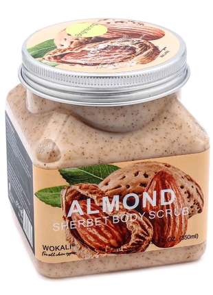 Скраб для тіла wokali almond sherbet body scrub1 фото