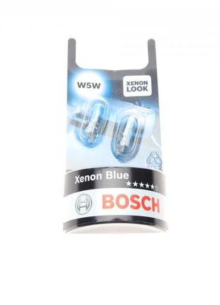 Автолампа w5w 12v 5w w2.1x9.5d xenon blue bl  1 987 301 033