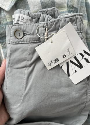 Брюки штаны zara 3-4 года 104 см3 фото