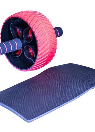 Колесо для преса power system ps-4107 full grip ab red + килимок red/black