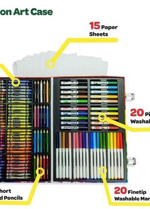 Арт кейс crayola для творчості, в наборі 140 предметів, крайола5 фото