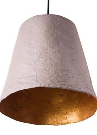 Підвісний світильник з посиленого пап'є-маше сірий p016-19
