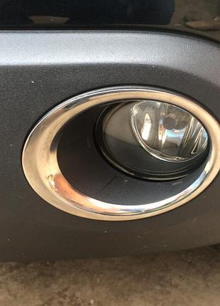 Nissan qashqai (2007-2009) накладки на противотуманки обведення 2шт