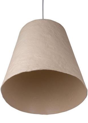 Підвісний світильник з посиленого пап'є-маше бежевий p004-19