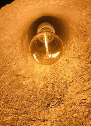 Подвесной светильник из усиленного папье-маше перламутровый p007-199 фото
