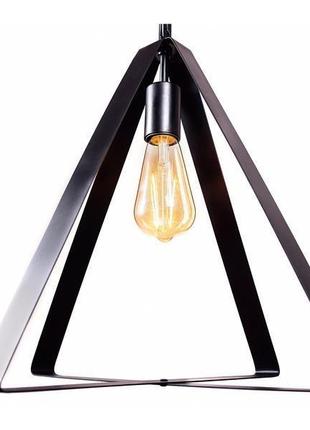 Светильник подвесной металлический черный м011-19