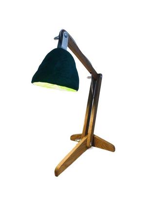 Настільна лампа з дерева