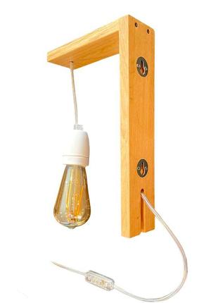 Бра дерев'яне настінне4 фото