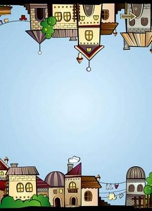 Дитячі фотошпалери "місто і дерева" - будь-який розмір! читаємо опис!