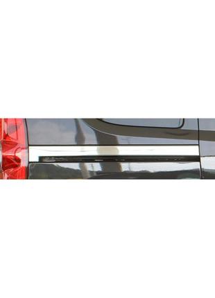 Fiat doblo 2010-/opel combo 2012- молдинг под сдвижную дверь (нерж.) 2 шт.