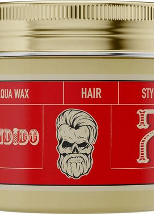 Воск для укладки волос на водной основе сильной фиксации aqua wax 7 strong red bandido, 125 мл