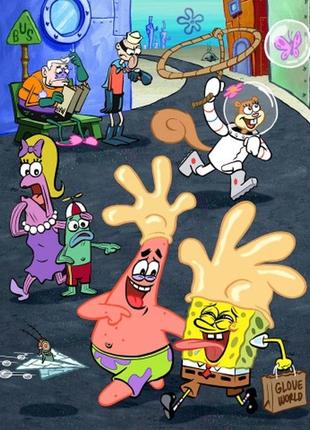Дитячі фотошпалери "губка боб і патрік" - будь-який розмір! читаємо опис!