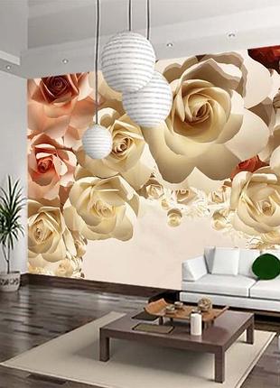 Фото шпалери "паперові квіти" - будь-який розмір! читаємо опис!