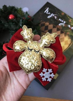 Повязка золотий олень