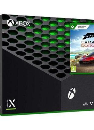 Ігрова приставка microsoft xbox (series x) (1tb) + forza horizon 5 (rrt-00061, rrt-00058)