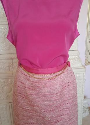Костюм тройка в стиле шаннель барби костюм блуза пиджак юбка5 фото
