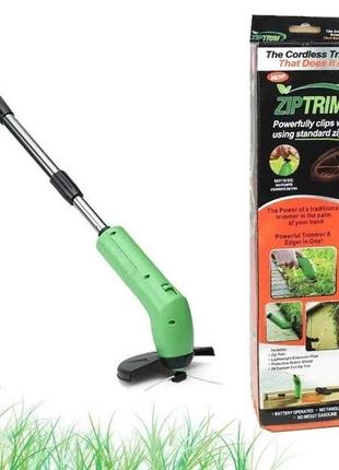 Портативная беспроводная газонокосилка zip trim для травы и кустов