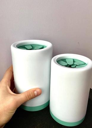 Лапомийка, стакан з силіконовою щіткою для лап собак та цуценят6 фото