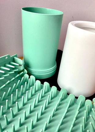 Лапомийка, стакан з силіконовою щіткою для лап собак та цуценят8 фото