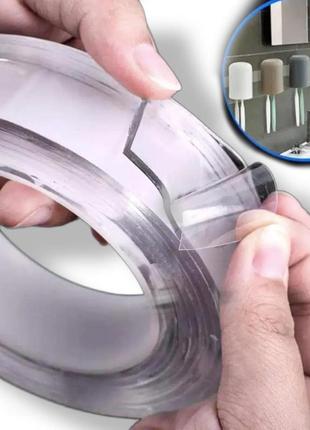 Двостороння багаторазова гелієва кріпильна стрічка самоклейна ivy grip tape 1 м