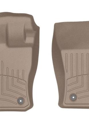 Передние коврики volkswagen tiguan 2016- бортиком , бежевые 459891 weathertech