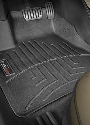 Задние коврики volkswagen tiguan 2016- бортиком , черные 449892 weathertech