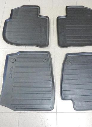Оригинальные коврики skoda rapid 2012-, к-т 4 шт 5jb061550