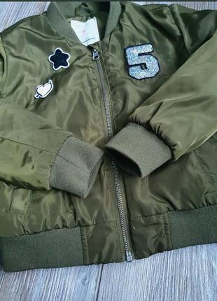 Подростковая   демисезонная куртка-бомбер  на 12-13 лет7 фото
