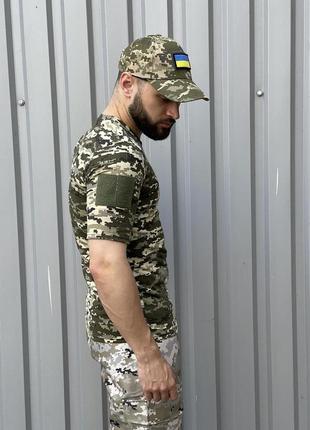 Військова літня поло футболка тактична армійська поло для військовослужбовця якісна тактична футболка3 фото