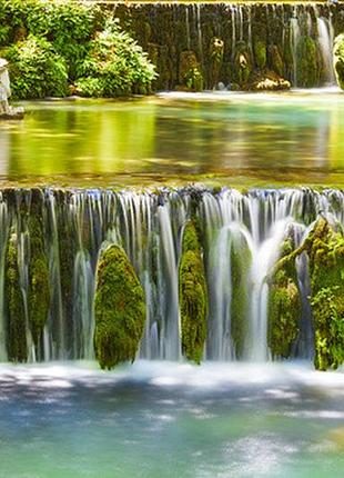 Фотообои "зеленый водопад" - любой размер! читаем описание!