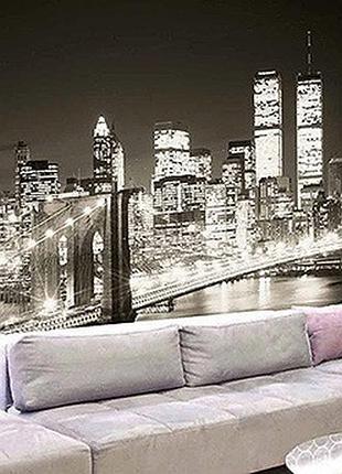 Фотообои "мост в огнях"  - любой размер! читаем описание!