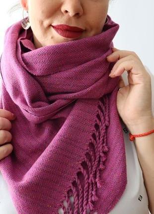 Тканий шарф pink