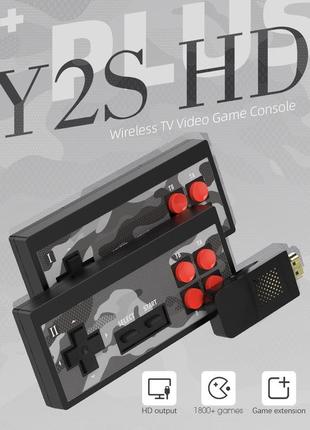 Hdmi 4k игровая консоль приставка y2 hd plus с ретро играми dendy, nintendo