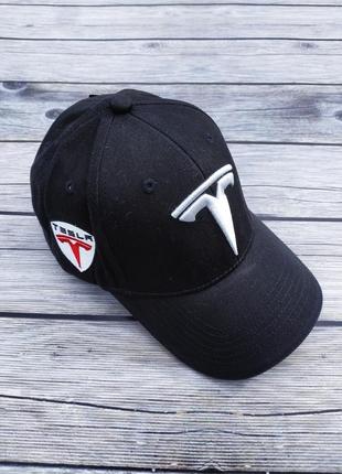 Бейсболка tesla чорного кольору