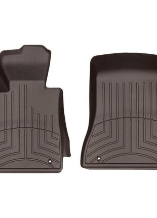 Передние weathertech коврики bmw 5-series 2017- g30 с бортиком какао 5 (бмв г30)