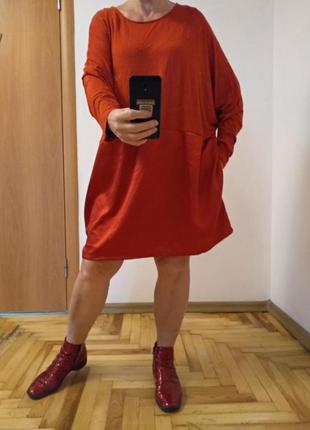 Легкое туника платье с карманами, размер 24-266 фото