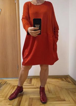 Легкое туника платье с карманами, размер 24-269 фото