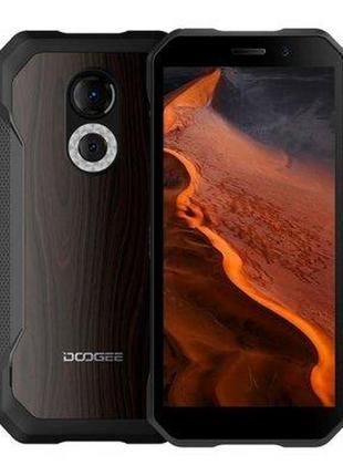 Смартфон doogee s61 pro 6/128 gb wood grain, 2sim, ip68/69k, 6", ips, 48+20/16мп, 4g, 5180 ма·год, helio g35