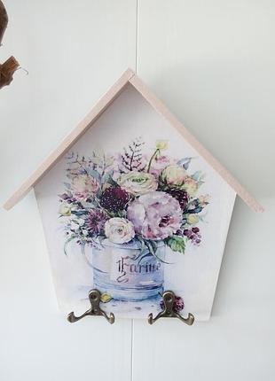 Вешалка-ключница "букeт"