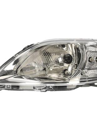 Левая передняя фара dacia/renault logan 2009-2012 h4 автом. рег, 551-1174l-ld-em