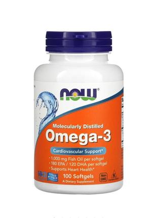 Now omega-3 100капсул