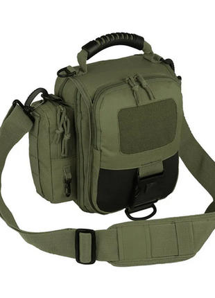 Сумка через плече олива camo military gear indy 5,5 л-arid olive