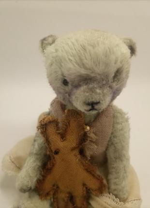 Мишка тедди из вискозы, мягкая игрушка, текстильная кукла8 фото
