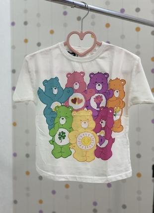 Детская футболка zara для девочки/детская футболка зара/с мишками/care bears9 фото